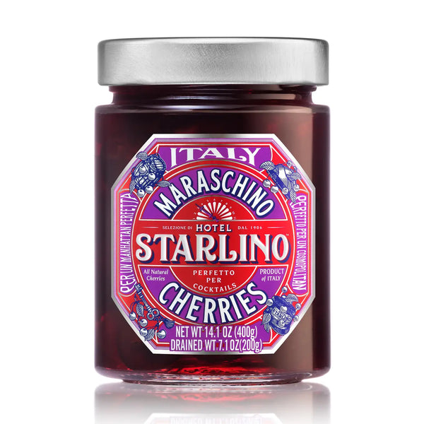 Hotel Starlino Maraschino Cherries (Italian Cocktail Cherries) 400g