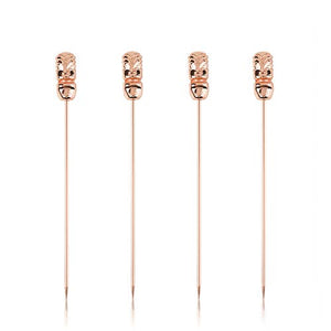 Viski Pacific™ Copper - Plated Tiki Cocktail Picks - Set of 4 - Paradigm Spirits Co.