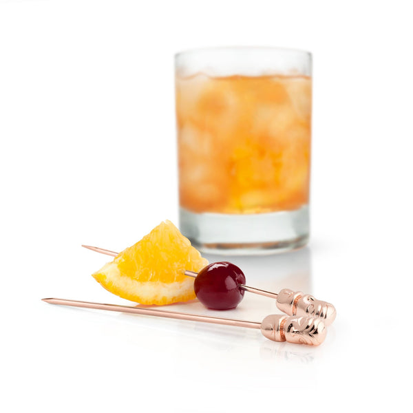 Viski Pacific™ Copper - Plated Tiki Cocktail Picks - Set of 4 - Paradigm Spirits Co.