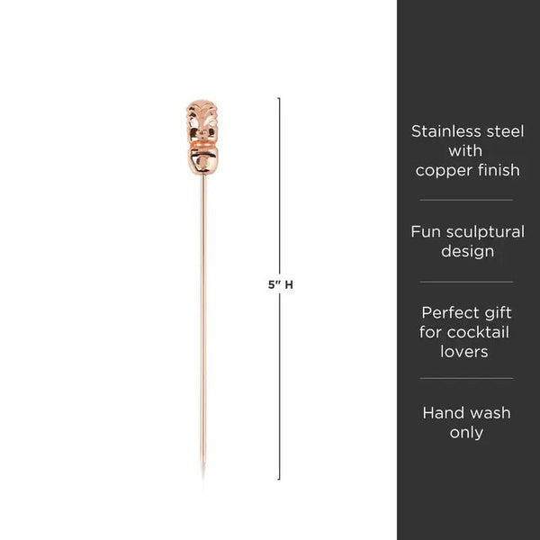 Viski Pacific™ Copper - Plated Tiki Cocktail Picks - Set of 4 - Paradigm Spirits Co.